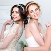 image:imageBeaupretty 4 Pieces Womens Wedding Crystal Bridal and Leaves Tiara Princess Crowns Wedding Headpieces Headdress