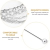 image:imageBeaupretty 4 Pieces Womens Wedding Crystal Bridal and Leaves Tiara Princess Crowns Wedding Headpieces Headdress