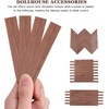 image:imageBeaupretty 40 Pcs Miniature Dollhouse Flooring Peel and Stick Wood Grain Tiles Self Adhesive Mini Floorboards for Dollhouse Furniture Kitchen amp Room Decor