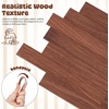 image:imageBeaupretty 40 Pcs Miniature Dollhouse Flooring Peel and Stick Wood Grain Tiles Self Adhesive Mini Floorboards for Dollhouse Furniture Kitchen amp Room Decor