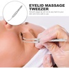 image:imageBeaupretty 413 Inch Stainless Steel Meibomian Gland Expressor Eyelid Massage Tweezers Tool for Eye Care and Blocked Gland ReliefSilver 1