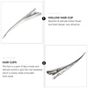 image:imageBeaupretty 4PCS Bill Hair Clips Long Hollow Style Metal Alligator Curl Clips Without Teeth Long Metal Hairclips Decorative Alligator Hair Accessories for Women Girls for Professional Salon amp Daily