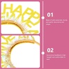 image:imageBeaupretty 4PCS Happy New Year Headband Glitter New Year Eve Party Favors for Holiday for Women Girls GoldenGolden