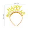 image:imageBeaupretty 4PCS Happy New Year Headband Glitter New Year Eve Party Favors for Holiday for Women Girls GoldenGolden