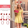 image:imageBeaupretty 4PCS Heart Headbands Red Sequin Headpiece Cupid Head Boppers Headbands Valentines Accessories for Party Props