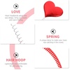 image:imageBeaupretty 4PCS Heart Headbands Red Sequin Headpiece Cupid Head Boppers Headbands Valentines Accessories for Party Props