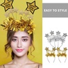 image:imageBeaupretty 4PCS New Year Headband 2026 New Year Eve Tiara Tinsel Star Headpieces Nye Party Supplies for Nye Christmas Party