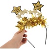 image:imageBeaupretty 4PCS New Year Headband 2026 New Year Eve Tiara Tinsel Star Headpieces Nye Party Supplies for Nye Christmas Party
