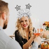 image:imageBeaupretty 4PCS New Year Headband 2026 New Year Eve Tiara Tinsel Star Headpieces Nye Party Supplies for Nye Christmas Party