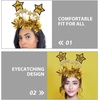 image:imageBeaupretty 4PCS New Year Headband 2026 New Year Eve Tiara Tinsel Star Headpieces Nye Party Supplies for Nye Christmas Party