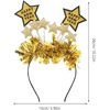 image:imageBeaupretty 4PCS New Year Headband 2026 New Year Eve Tiara Tinsel Star Headpieces Nye Party Supplies for Nye Christmas Party