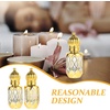 image:imageBeaupretty 4Pcs Essential Oil Roller Bottles Refillable Glass Roll on Bottles with LeakProof Metal Ball Applicator Portable Travel Size for Essential Oils amp Aromatherapy