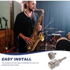 image:imageBeaupretty 4mm Adjustable Saxophone Neck Screw Curved Metal Replacement Part for Alto Saxophone Tightening Screw Accessory for Sax Players