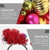 image:imageBeaupretty 4pcs Accessories Hairband Prop Hoop Booth Hats Hair Christmas Bands Delicate Headbands Headdress Favor Headdress Ornament Feather Photo Women Bell Color Prop
