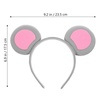 image:imageBeaupretty 4pcs Mouse Ears Headband Rat Headpieces Grey Mouse Costume Accessory for Women Adult Cosplay2350X1750X150CM  4pcs