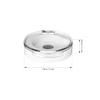 image:imageBeaupretty 4pcs Single Eyeshadow Case Round Magnets Empty Makeup Container for Cosmetics Powder Black White