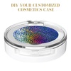 image:imageBeaupretty 4pcs Single Eyeshadow Case Round Magnets Empty Makeup Container for Cosmetics Powder Black White