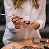 image:imageBeaupretty 4pcs Single Eyeshadow Case Round Magnets Empty Makeup Container for Cosmetics Powder Black White