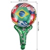 image:imageBeaupretty 50Pcs Soccer Cheering Balloons Inflatable Football Wands with 2026 World Flags Print International Sporting Events Fans Gear amp Cheering Sticks