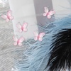 image:imageBeaupretty 50pcs Butterflies DIY Craft Sheer Mesh Wire Glitter Butterfly with Gem for Wedding Home Decor Party PurplePink
