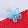 image:imageBeaupretty 50pcs Butterflies DIY Craft Sheer Mesh Wire Glitter Butterfly with Gem for Wedding Home Decor Party PurpleSkyblue