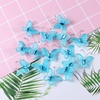image:imageBeaupretty 50pcs Butterflies DIY Craft Sheer Mesh Wire Glitter Butterfly with Gem for Wedding Home Decor Party PurpleSkyblue