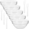 image:imageBeaupretty 5Set Facial Mask Mixing Bowl amp Stick Kit Transparent DIY Beauty Tools for Face Masks amp Hair Color Compact Skincare Mixing Set10 pcs 6X6X3cm