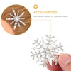 image:imageBeaupretty 5pcs Christmas Hair Clips Pearl Snowflake Hair Barrettes Shiny Bobby Wedding Hair Accessories for Parties