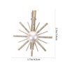 image:imageBeaupretty 5pcs Christmas Hair Clips Pearl Snowflake Hair Barrettes Shiny Bobby Wedding Hair Accessories for Parties