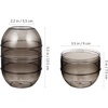 image:imageBeaupretty 5pcs Hairdressing Shaker Dye Mixing Bowl Hair Salon Mixing Cup Hair Dye Cup Hair Color Measuring Tool Tinting Bowl Hair Mixing Bowl Hair Dyeing Shaker Measuring Bowl