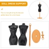 image:imageBeaupretty 5pcs Miniature Doll Clothes Rack Sturdy Plastic Mannequin Bracket for Doll Dress Support Display Stand and Mini House Decoration