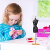 image:imageBeaupretty 5pcs Miniature Doll Clothes Rack Sturdy Plastic Mannequin Bracket for Doll Dress Support Display Stand and Mini House Decoration
