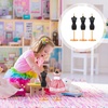 image:imageBeaupretty 5pcs Miniature Doll Clothes Rack Sturdy Plastic Mannequin Bracket for Doll Dress Support Display Stand and Mini House Decoration