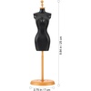 image:imageBeaupretty 5pcs Miniature Doll Clothes Rack Sturdy Plastic Mannequin Bracket for Doll Dress Support Display Stand and Mini House Decoration