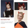 image:imageBeaupretty 6 Pcs Devil Horn Headbands Halloween Party Hairbands for Women and Girls Lightweight Plastic Costume Accessories