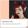 image:imageBeaupretty 6 Pcs Devil Horn Headbands Halloween Party Hairbands for Women and Girls Lightweight Plastic Costume Accessories