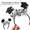 image:imageBeaupretty 6 Pcs Graduation Headband Graduation Party Headband Bachelor Cap Tassel Headpiece Grad Party Favors