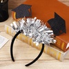 image:imageBeaupretty 6 Pcs Graduation Headband Graduation Party Headband Bachelor Cap Tassel Headpiece Grad Party Favors