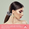 image:imageBeaupretty 6 Pcs Women Elastic Hair Scrunchies with Chessboard Pattern Black White Checkered Hair Ties for Ponytail Wrist Accessory Daily StylingAssorted Colorx3pcs