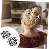 image:imageBeaupretty 6 Pcs Women Elastic Hair Scrunchies with Chessboard Pattern Black White Checkered Hair Ties for Ponytail Wrist Accessory Daily StylingAssorted Colorx2pcs