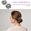 image:imageBeaupretty 6 Pcs Women Elastic Hair Scrunchies with Chessboard Pattern Black White Checkered Hair Ties for Ponytail Wrist Accessory Daily StylingAssorted Colorx3pcs