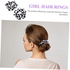 image:imageBeaupretty 6 Pcs Women Elastic Hair Scrunchies with Chessboard Pattern Black White Checkered Hair Ties for Ponytail Wrist Accessory Daily StylingAssorted Colorx2pcs