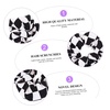 image:imageBeaupretty 6 Pcs Women Elastic Hair Scrunchies with Chessboard Pattern Black White Checkered Hair Ties for Ponytail Wrist Accessory Daily StylingAssorted Colorx2pcs