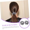 image:imageBeaupretty 6 Pcs Women Elastic Hair Scrunchies with Chessboard Pattern Black White Checkered Hair Ties for Ponytail Wrist Accessory Daily StylingAssorted Colorx2pcs