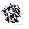 image:imageBeaupretty 6 Pcs Women Elastic Hair Scrunchies with Chessboard Pattern Black White Checkered Hair Ties for Ponytail Wrist Accessory Daily StylingAssorted Colorx2pcs