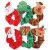 image:imageBeaupretty 6 Pieces Christmas Scrunchies Hair Bands Elk Santa Claus Elastic Hair Ties Ropes Christmas Hair Accessories for Women and Girls