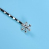 image:imageBeaupretty 6 Pieces Christmas Snowflake Hair Pins Rhinestone Snowflake Hair Clips Alloy Bobby Winter Hair Barrettes for Women Girls1 Count Pack of 12