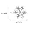 image:imageBeaupretty 6 Pieces Christmas Snowflake Hair Pins Rhinestone Snowflake Hair Clips Alloy Bobby Winter Hair Barrettes for Women Girls1 Count Pack of 6