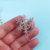 image:imageBeaupretty 6 Pieces Christmas Snowflake Hair Pins Rhinestone Snowflake Hair Clips Alloy Bobby Winter Hair Barrettes for Women Girls1 Count Pack of 6