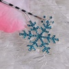 image:imageBeaupretty 6 Pieces Rhinestones Snowflake Hair Clips Winter Snowflake Hairpins Snowflake Bobby Pins Wedding Hair Clips Barrettes Christmas Hair Accessories for Women GirlsBlue